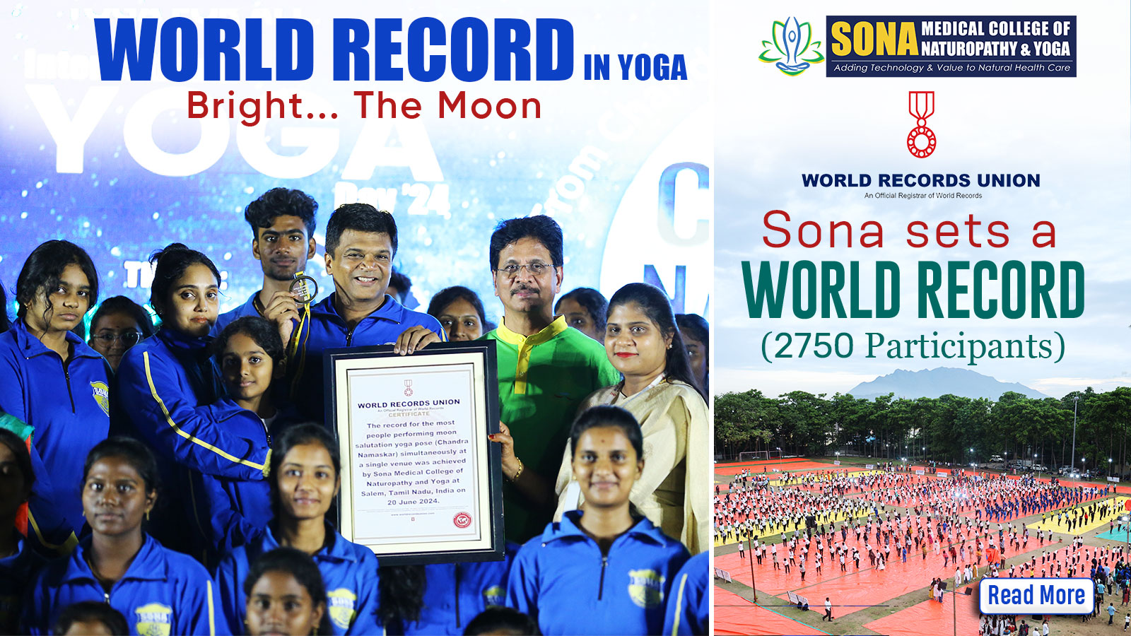 Chandra Namaskara - World Record